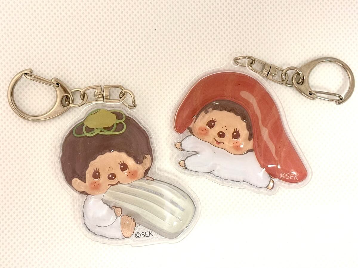 ガチャガチャ「お寿司もんちっち ぷっくりアクリルキーホルダー」