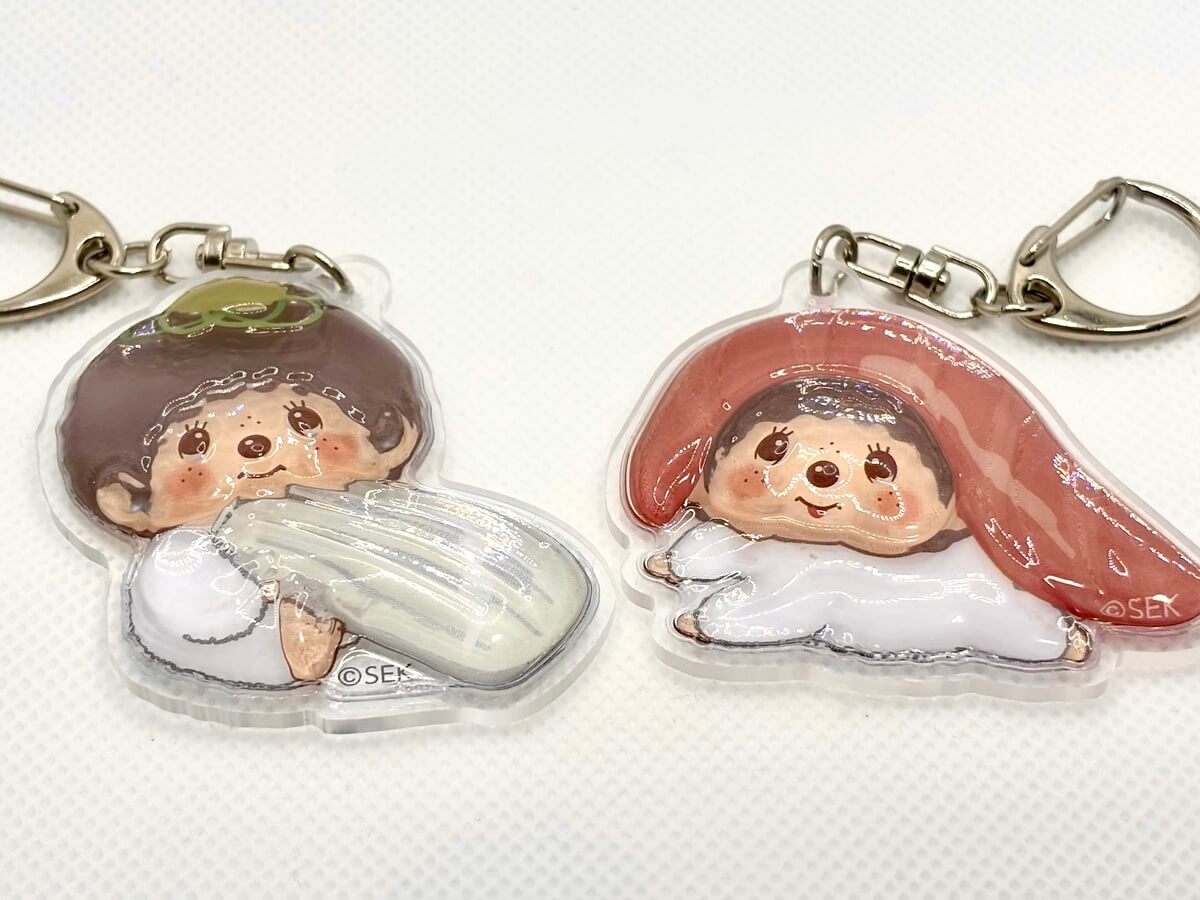 ガチャガチャ「お寿司もんちっち ぷっくりアクリルキーホルダー」