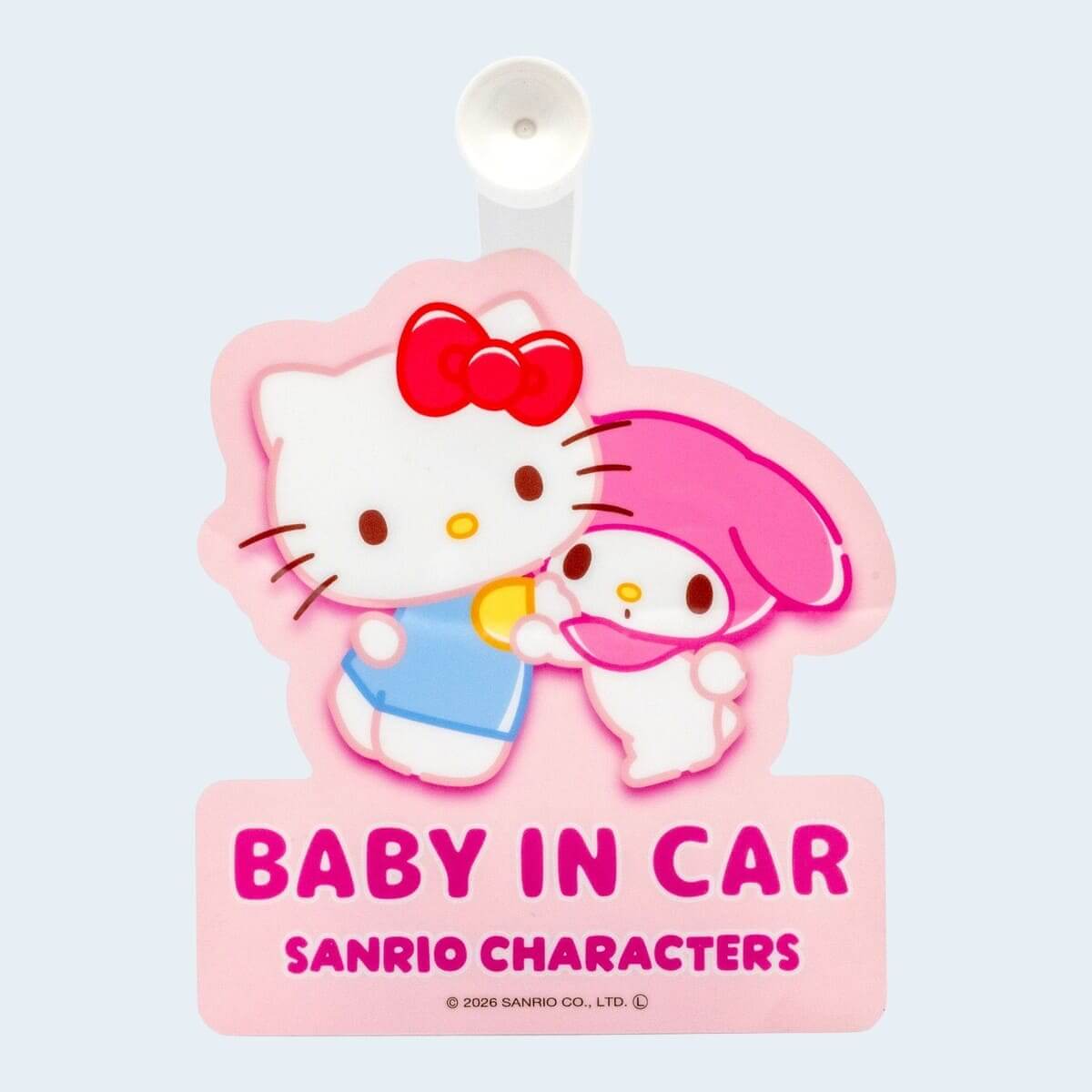 サンリオキャラクターデザインの「カーステッカー(吸盤式)」